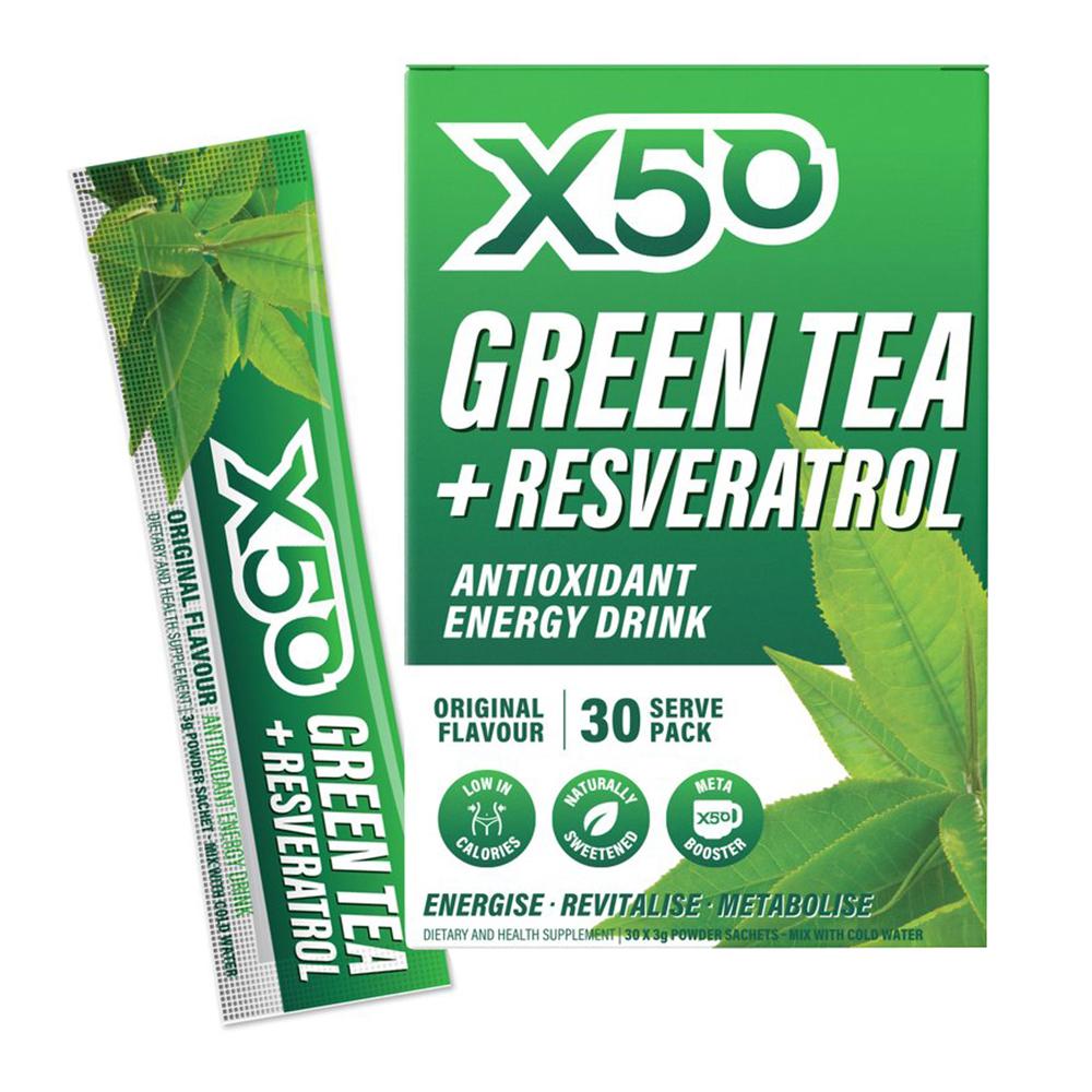 X50 - Green Tea + Resveratrol Antioxidant Energy Drink - Original