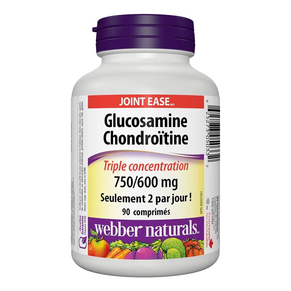 Webber Naturals - Glucosamine Chondroitin Triple Strength 750/600 mg 