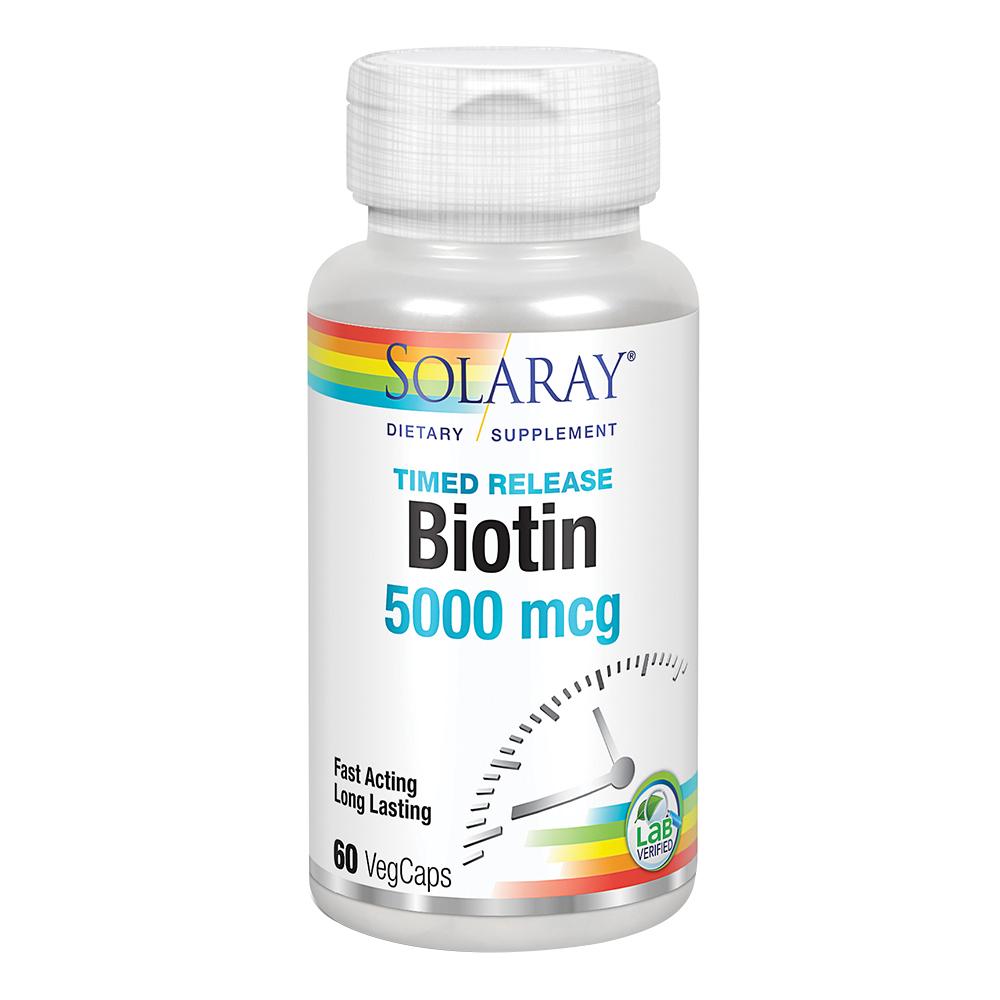 Solaray - Biotin 5000 mcg - Timed-Release