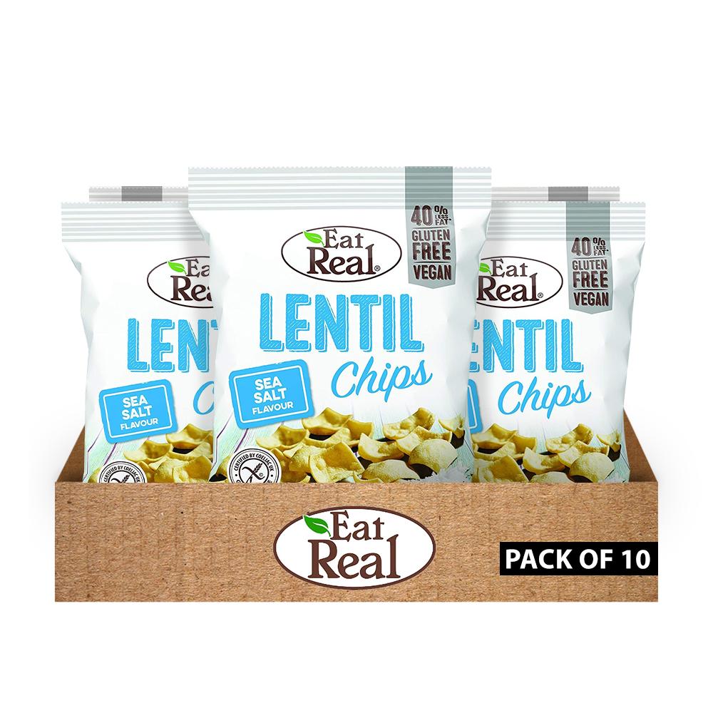 Eat Real - Lentil Chips - Box of 10