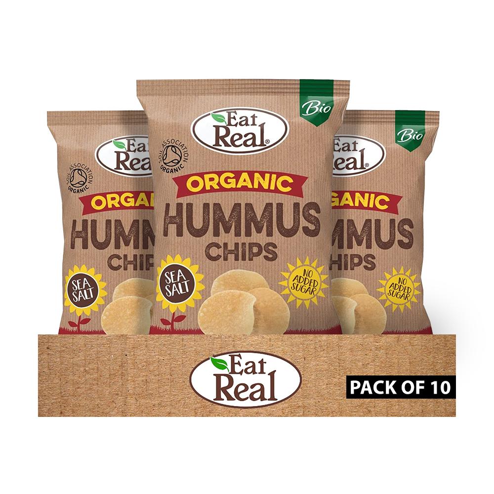 Eat Real - Organic Hummus Chips - Box of 10