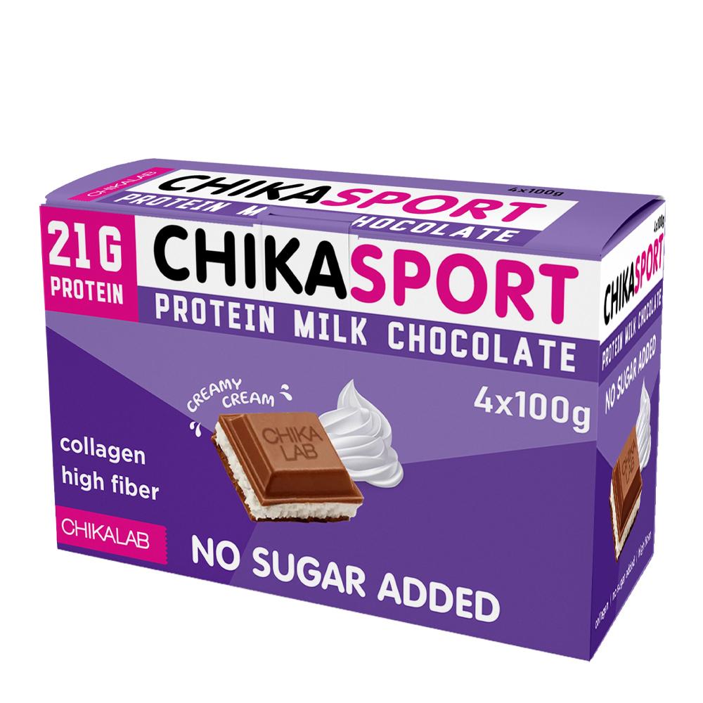 Chikalab - Sport Protein Milk Chocolate - Box of 4