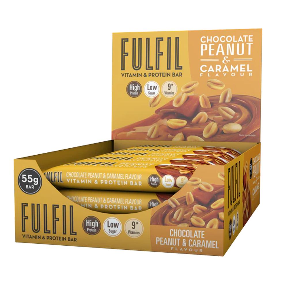 Fulfil Nutrition - Vitamin & Protein Bar - Peanut and Caramel - Box of 15