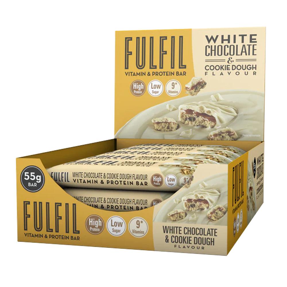 Fulfil Nutrition - Vitamin & Protein Bar - White Choco & Cookie Dough - Box of 15