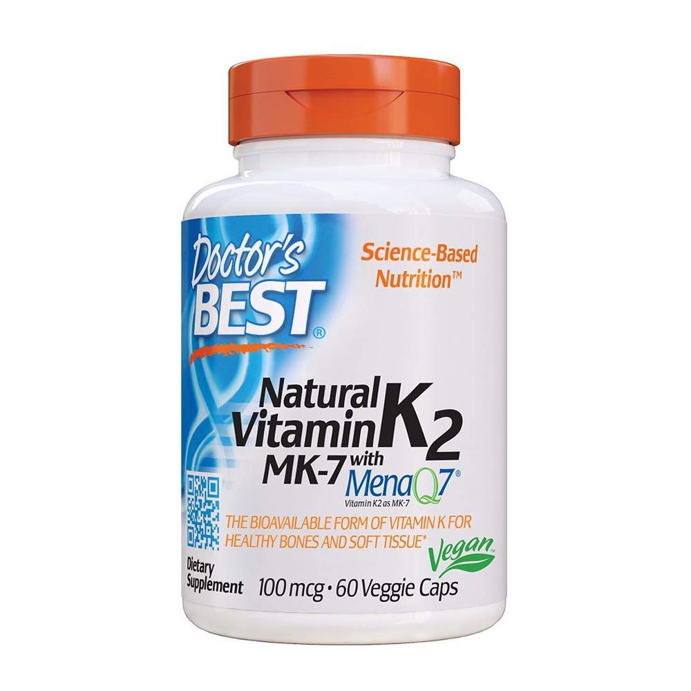 Doctors Best - Natural Vitamin K2 Mk7 With Menaq7 100mcg