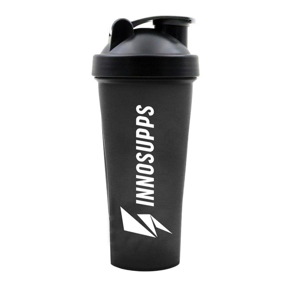 Innosupps - Sports  Shaker with White Logo - Black
