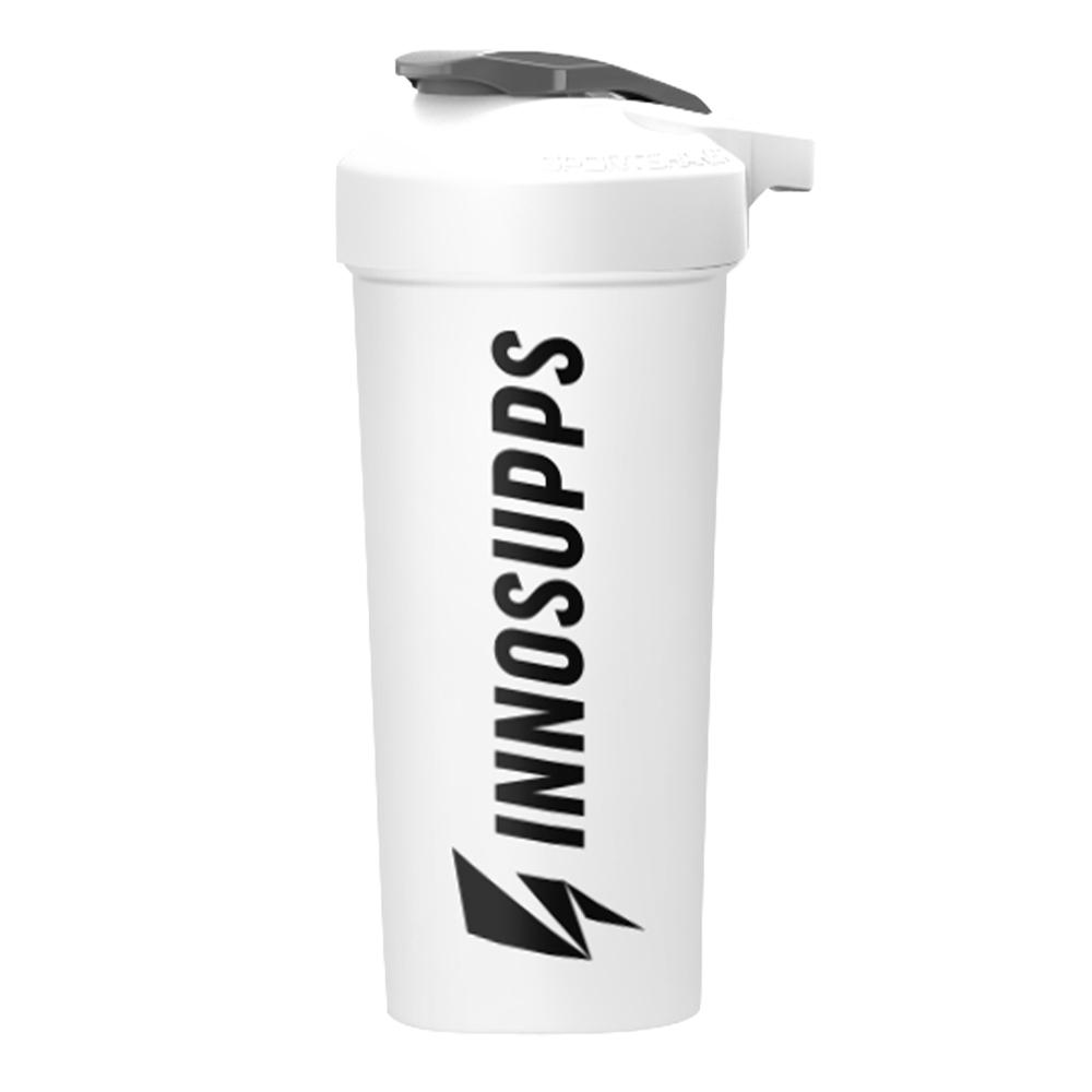 Innosupps - Sports  Shaker with Black Logo - White