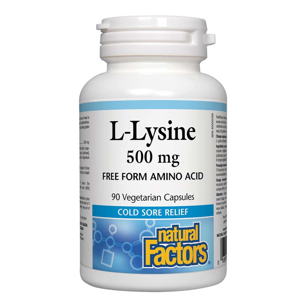 Natural Factors - L-Lysine 500mg Free Form Amino Acid