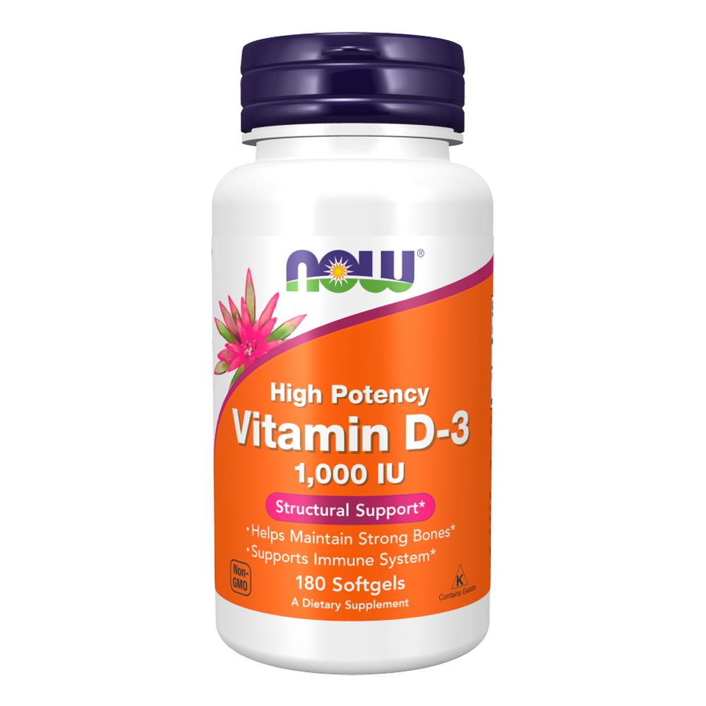 Now Vitamin D-3 1000 IU Softgels